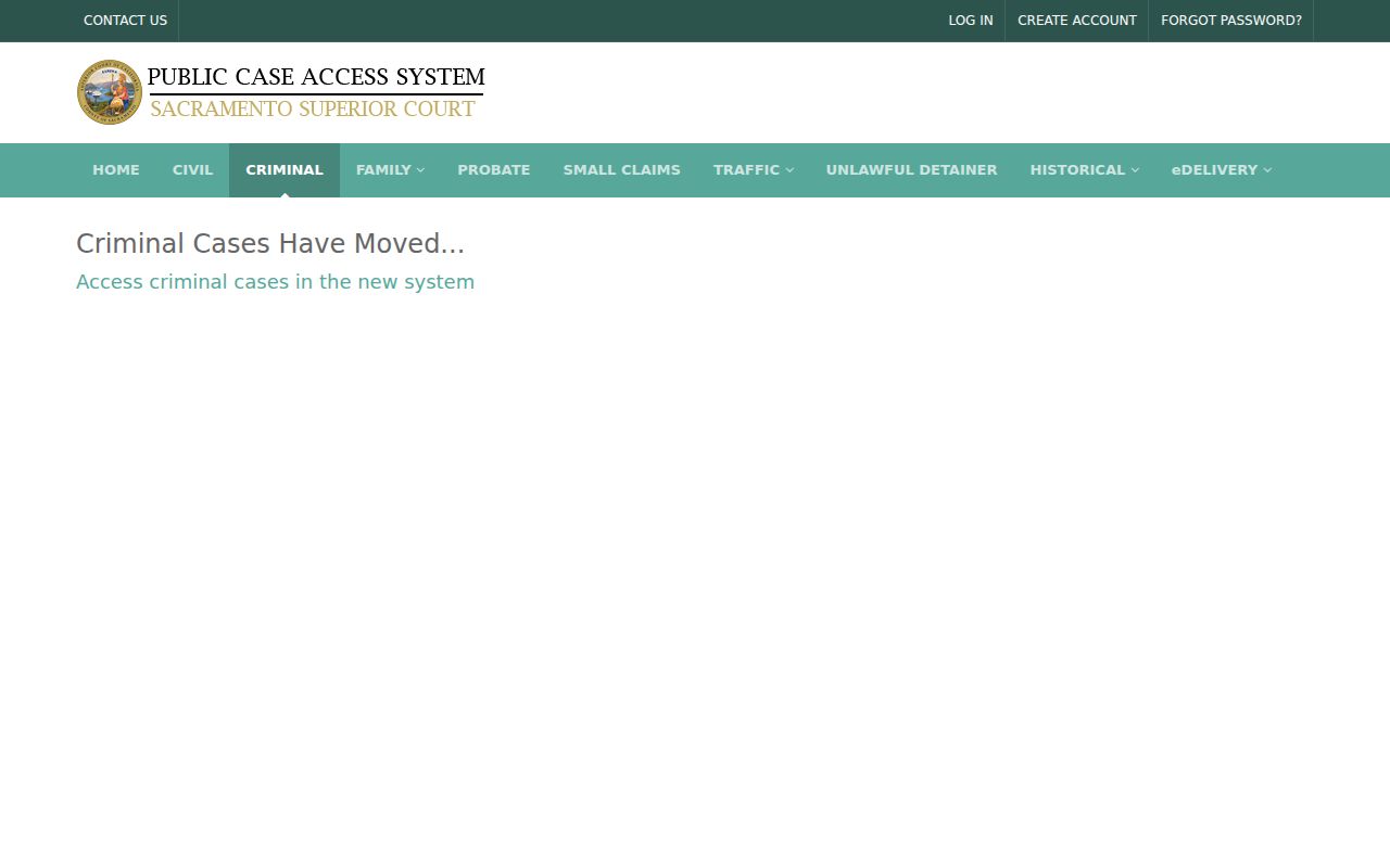Rancho Cordova resident lookup Sacramento criminal public case access